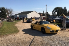 SEM Community Chair Chrissy greeting the incoming cars