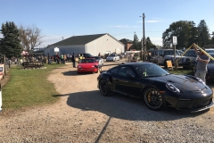 SEM Community Chair Chrissy greeting the incoming cars