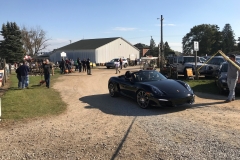 SEM Community Chair Chrissy greeting the incoming cars