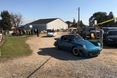 SEM Community Chair Chrissy greeting the incoming cars