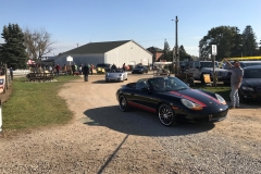 SEM Community Chair Chrissy greeting the incoming cars