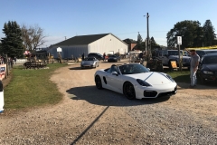 SEM Community Chair Chrissy greeting the incoming cars